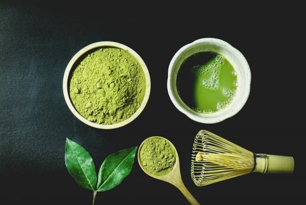 Tea ceremonies in Japan. Cha no Yu. 3 Cha no Yu matcha set